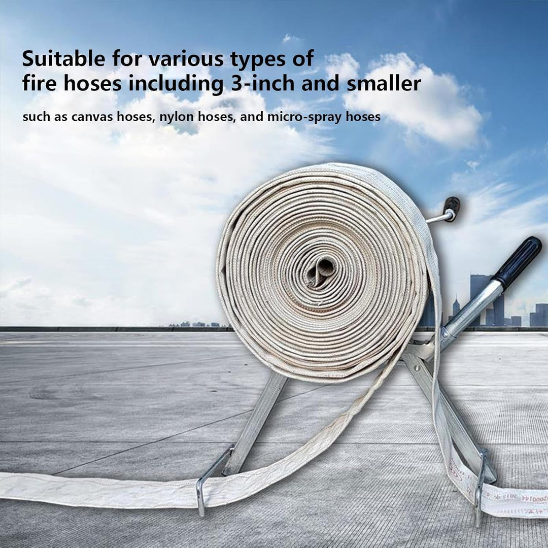 Tragbare Fire Water Pipe Storage Device, zusammenklappbare Tasche Reel Stand, Heavy-Duty Water Hose