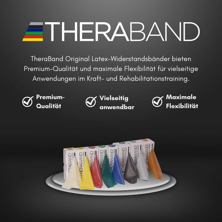 TheraBand Original Fitnessband | Resistance Band für Kraftraining und Abnehmen zuhause oder im Gym |