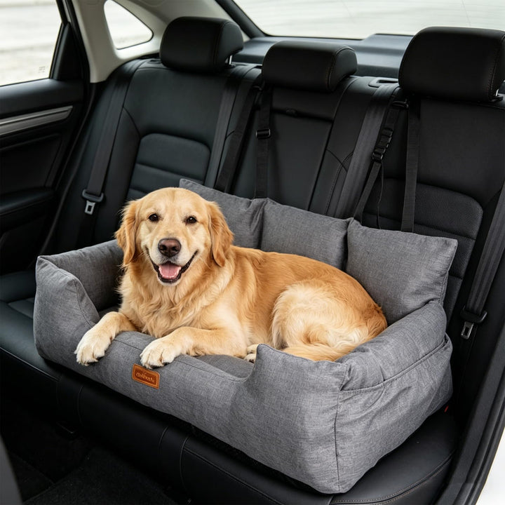 Nobleza - Hunde Autositz für Mittelgrosse und Grosse Hunde, Abnehmbarer und Waschbarer Auto Reise Hu