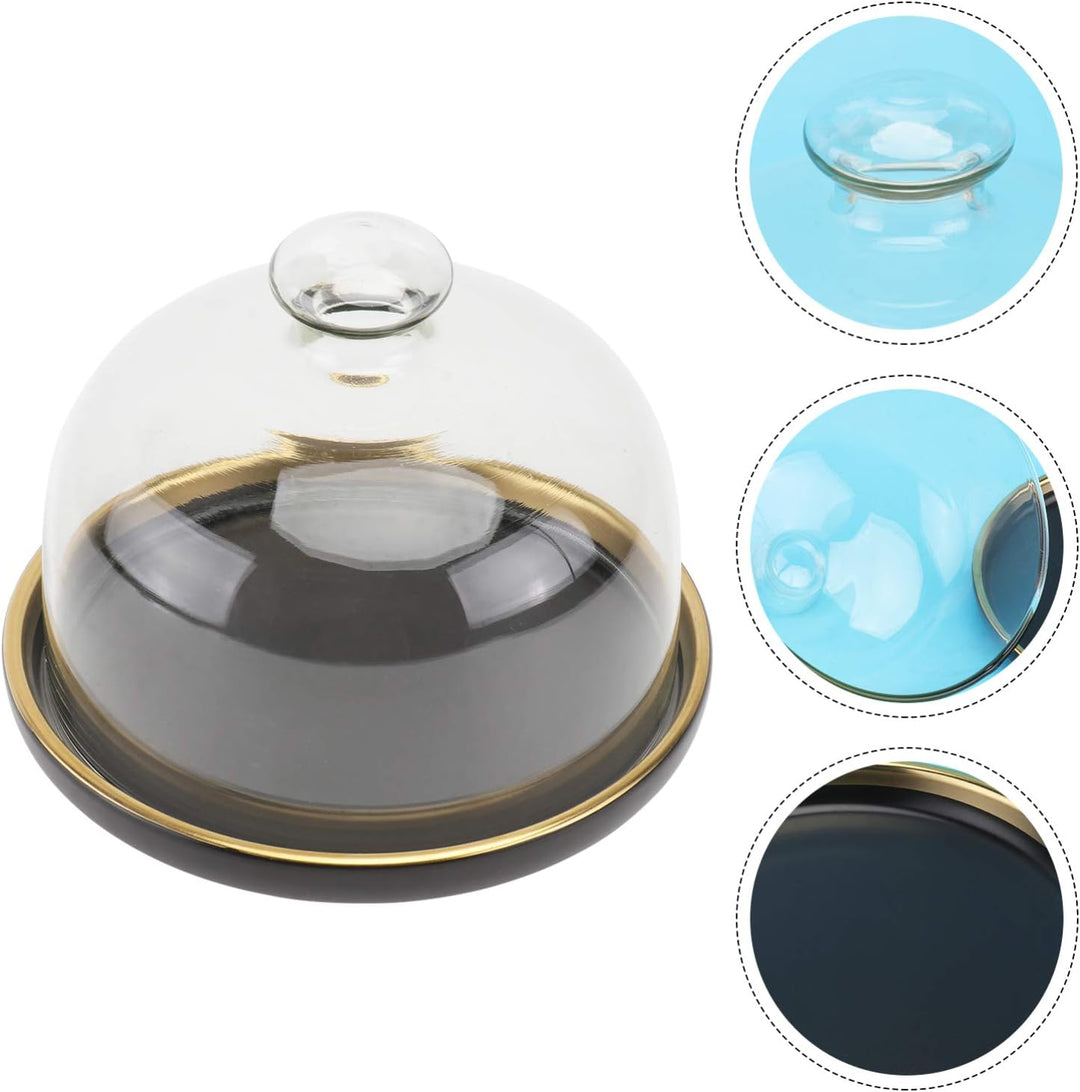 Cabilock Patisserie Glasglocke Cloche Dome Kuchen Display Abdeckung Kuchen Platte Mit Abdeckung Dess