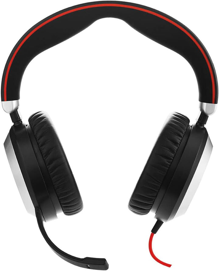 Jabra Evolve 80 UC Stereo Over-Ear Headset - Unified Communications zertifizierte Kopfhörer mit akti
