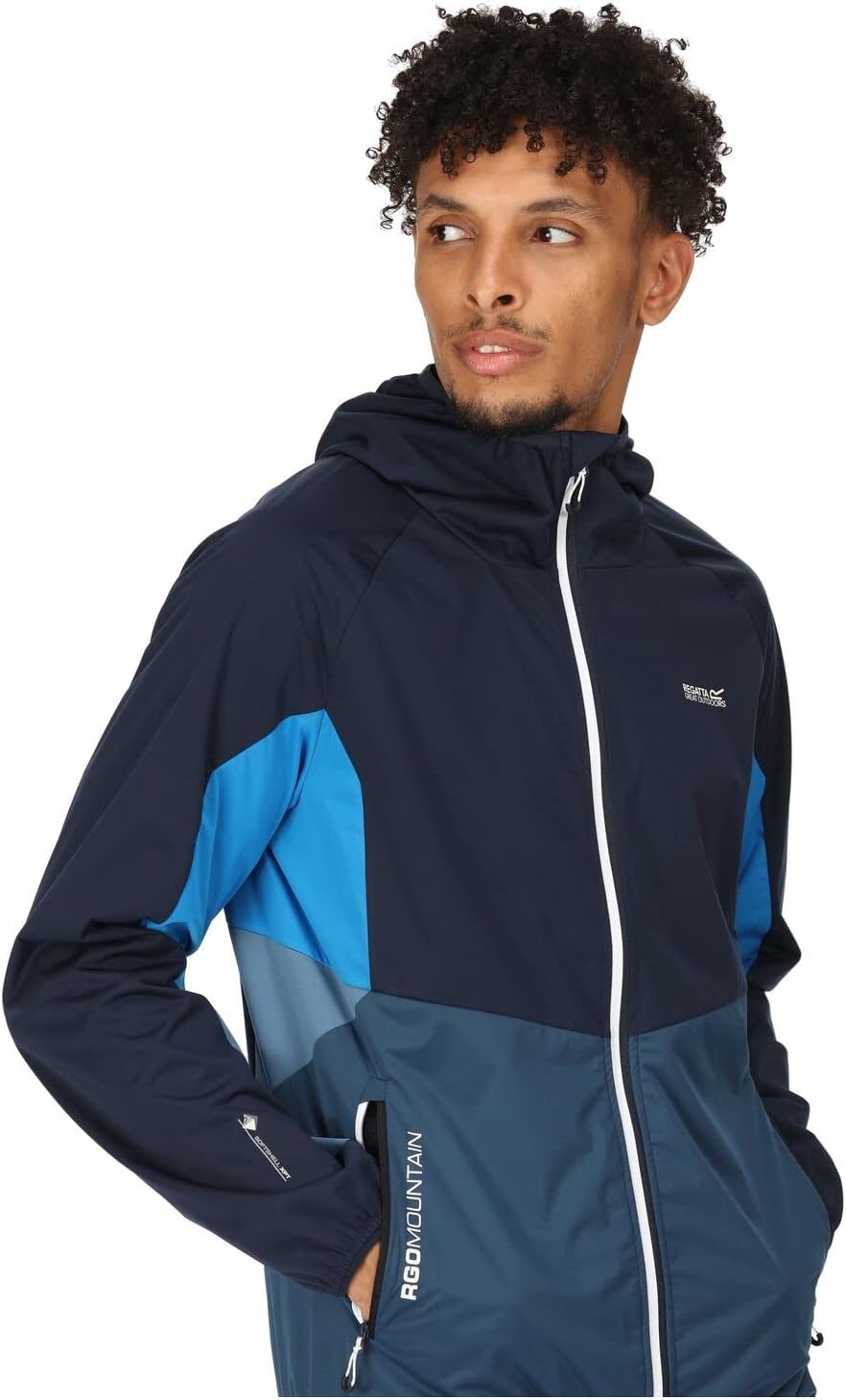Regatta Tarvos VI Softshelljacke Herren mit Kapuze L Blau, L Blau