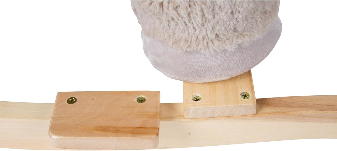 small foot Schaukeltier Esel mit Sitz, für Kinder ab 12 Monaten, aus Plüsch und Holz und mit Griffen
