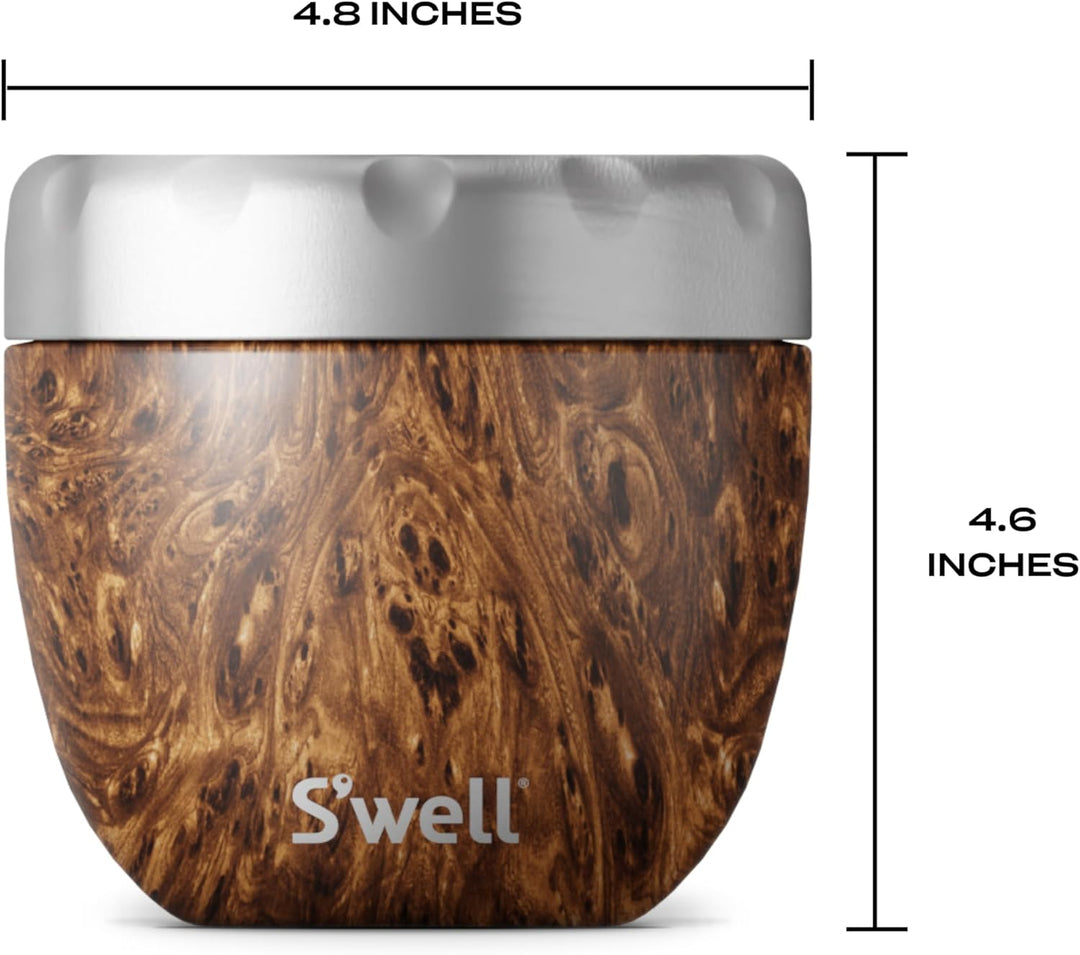 S'well Unisex – Erwachsene Lebensmittelbehälte 21.5oz Teakwood, 21.5oz Teakwood