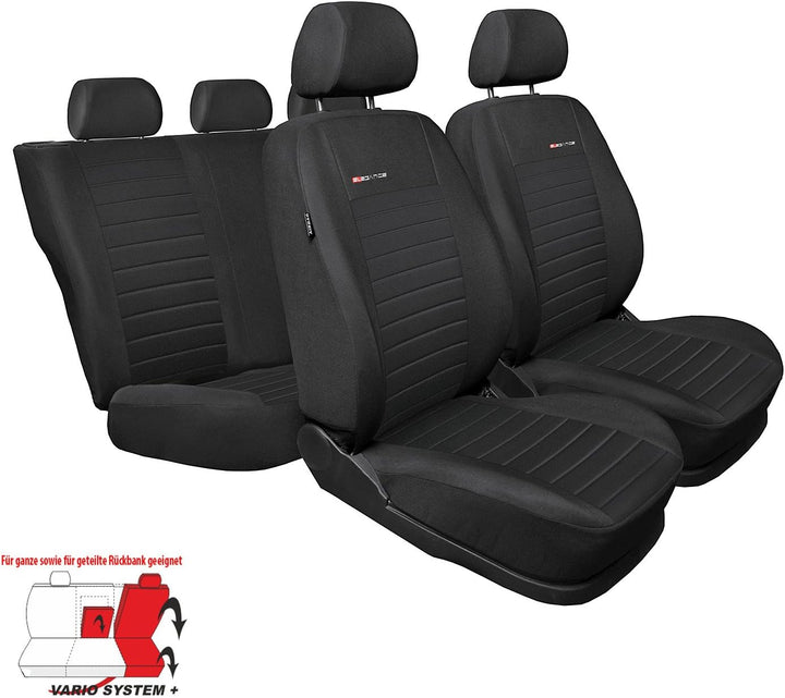 GSC, Polyester, Sitzbezüge Universal Schonbezüge kompatibel mit VW TIGUAN Graphite, Graphite