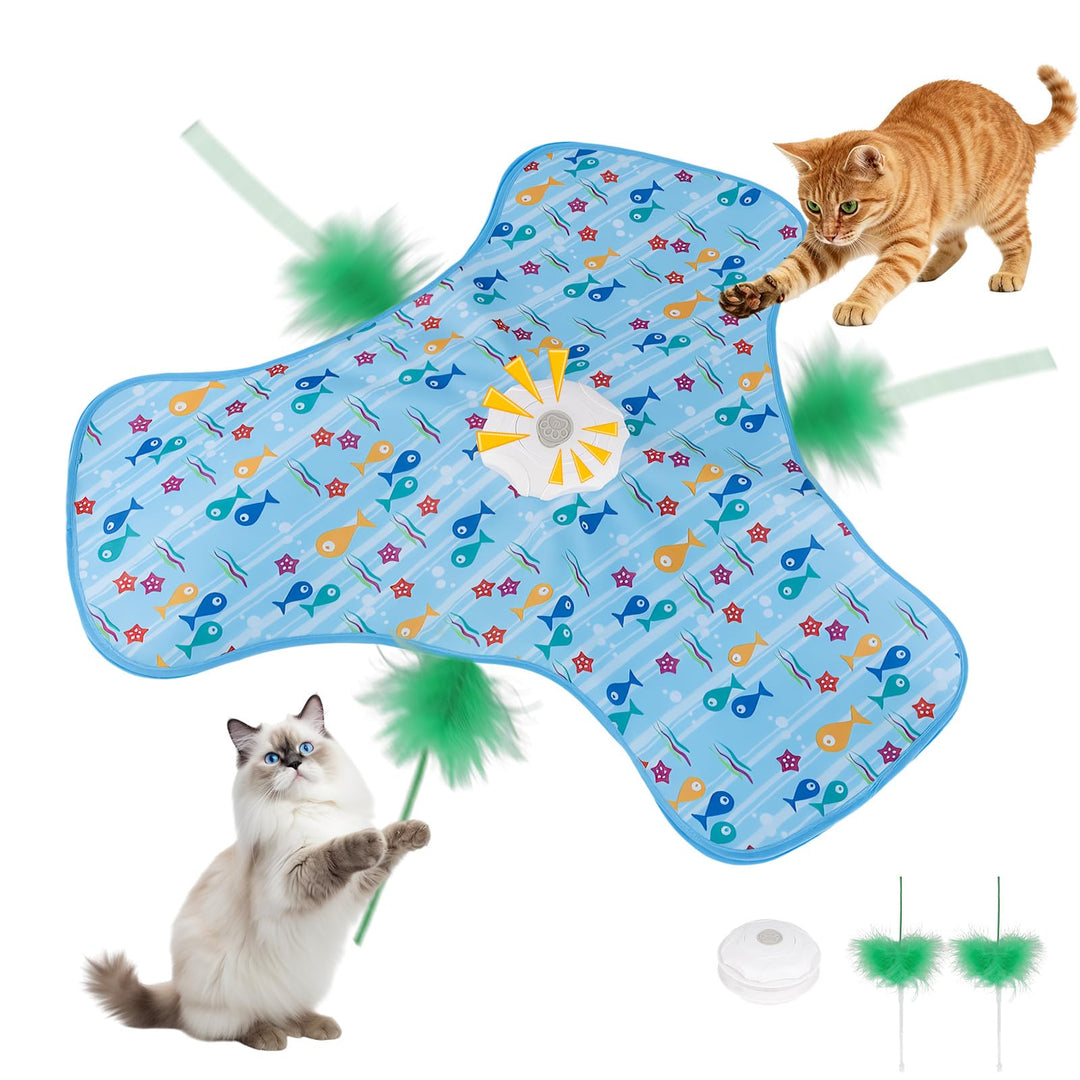 Interaktives Katzenspielzeug Selbstbeschäftigung, Katzenspielzeug Elektrisch mit Versteckspiel, Bewe