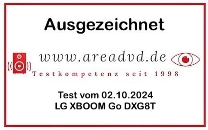 LG XBOOM Go DXG8T, tragbarer Bluetooth-Lautsprecher (120W, Google Assistant, Siri, Beleuchtung), Sch