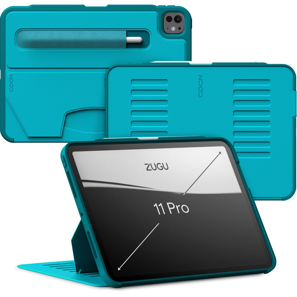 ZUGU CASE iPad Pro 11 Zoll Hülle (M4 / M5) 2024/2025 schlanke Schutzhülle 8 Winkel-Ständer magnetisc