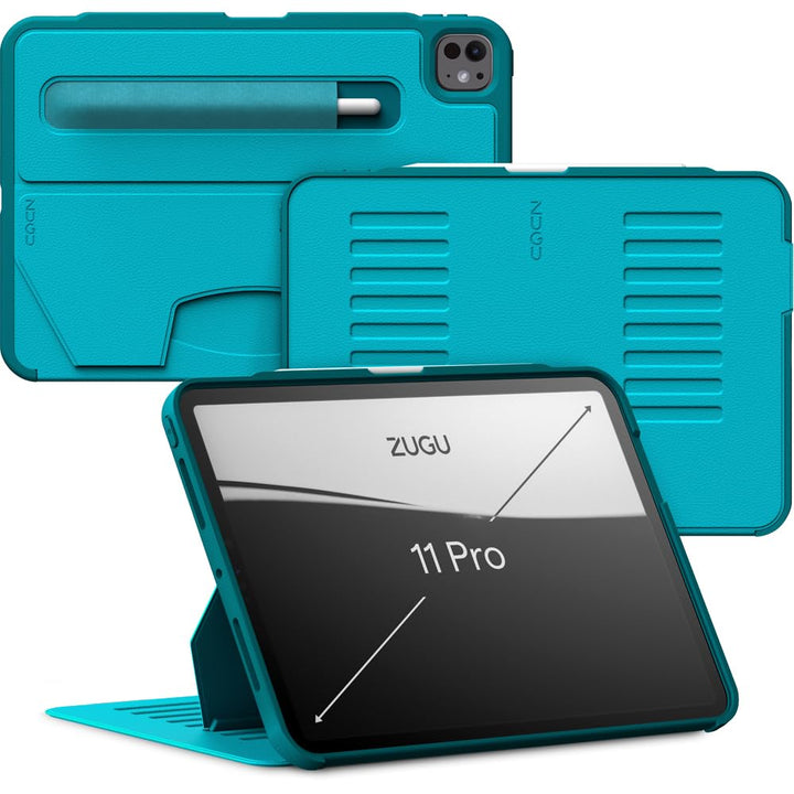 ZUGU CASE iPad Pro 11 Zoll Hülle (M4 / M5) 2024/2025 schlanke Schutzhülle 8 Winkel-Ständer magnetisc