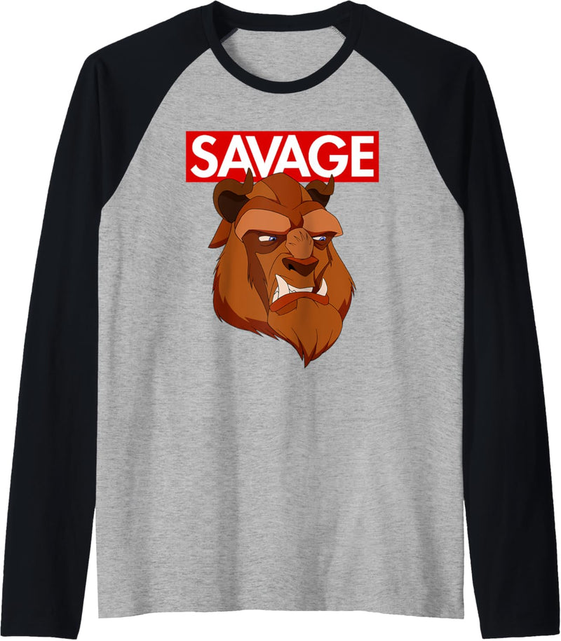 Disney Beauty & the Beast Savage Face Raglan