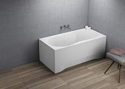 KOLMAN Badewanne GRACJA Rechteck 140x70 mit AcrylSchürze, Ablaufgarnitur und Füssen Komplettset 4in1