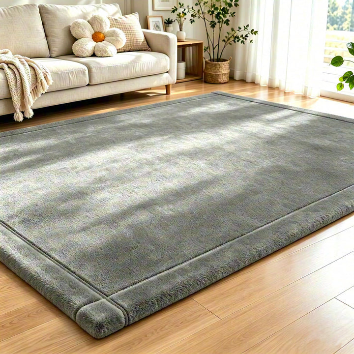 Capslpad Krabbelmatte Baby 200x150x2.5 cm Wolkenweiche Spielmatte Baby mit Hochwertigem Memory-Schau