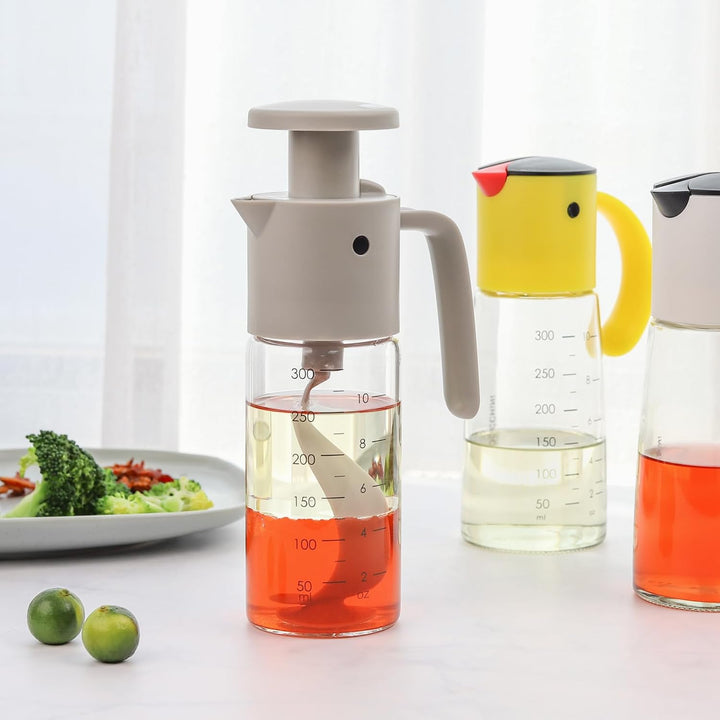 Vucchini Salatdressing Mixer Grau, Vogelartiger Sossenmischer, Einstellbare Durchflussrate, Spülmasc