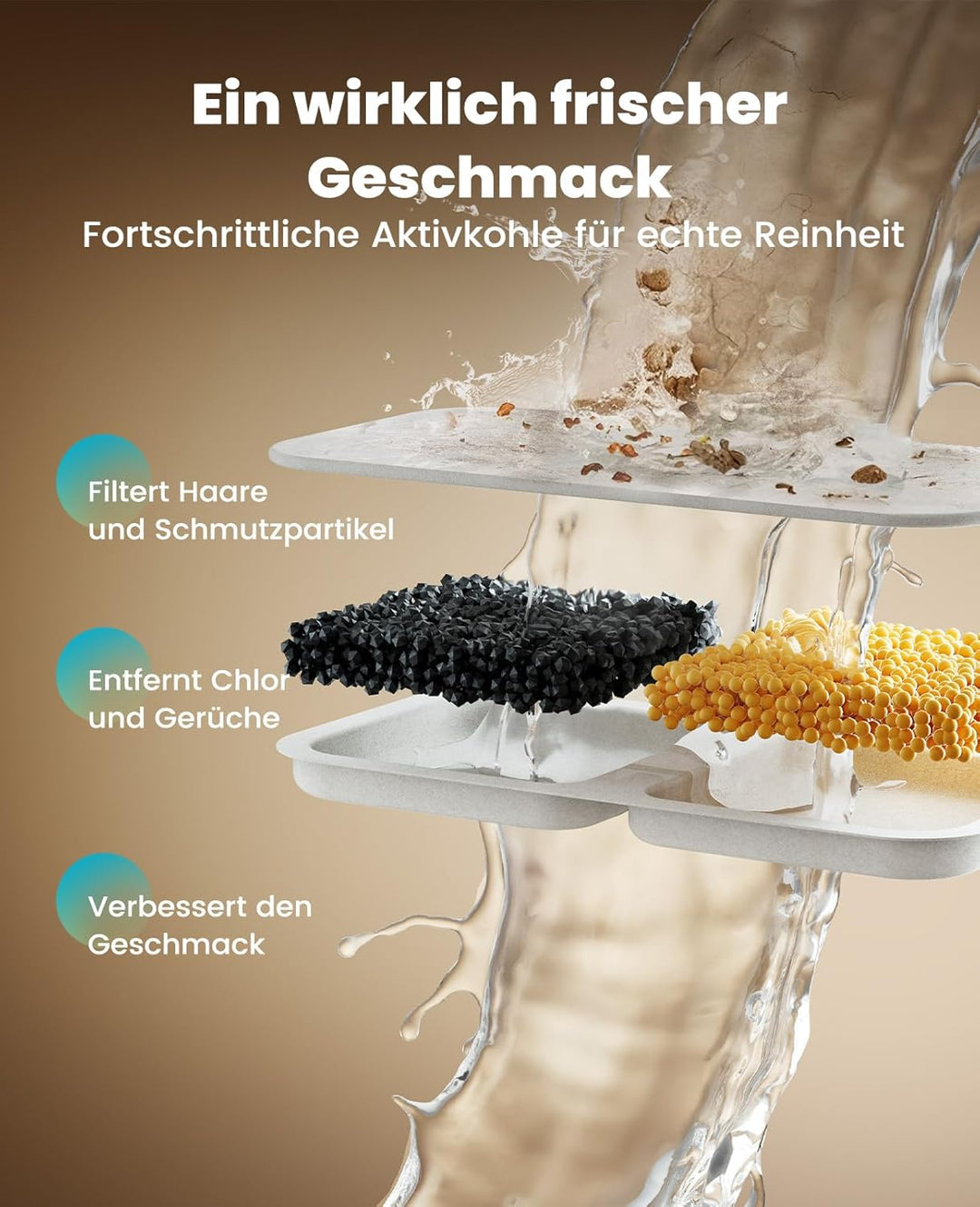 oneisall 7L Trinkbrunnen für Hunde, Katzenbrunnen für Katzen, Edelstahl Hundebrunnen mit LED-Licht,