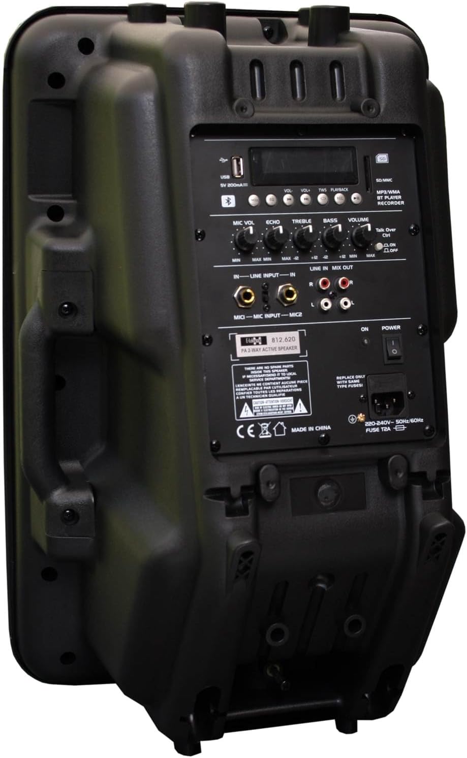 E-Lektron JAD30-B Sound-Anlage USB/SD & Bluetooth Soundsystem Digitale Bi-Amp Enstufe 400W RMS