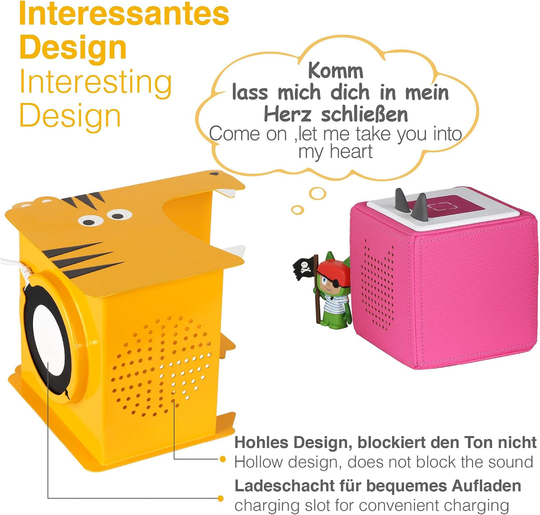 Tigerform Tonie Regal magnetisch fürAufrecht aus Metal Toniebox Regal für Tonies Tonie Regal Jungen