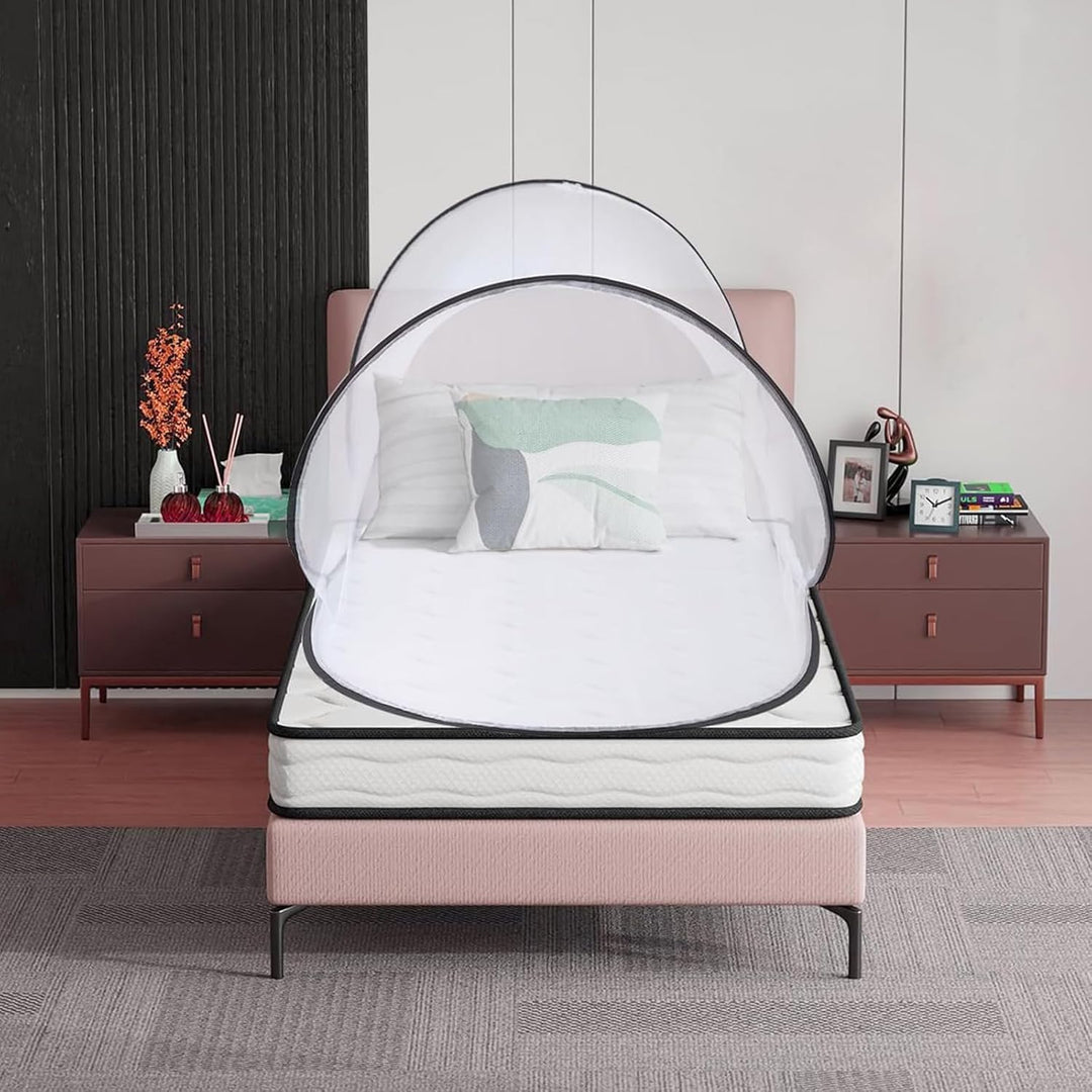 Moskitonetz Reise, 200x80x56cm Moskitonetz Pop Up mit Aufbewahrungstasche, Faltbares Tragbares Mosqu