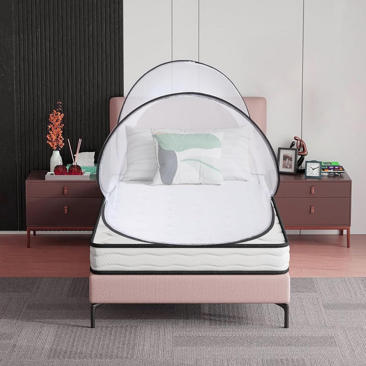 Moskitonetz Reise, 200x80x56cm Moskitonetz Pop Up mit Aufbewahrungstasche, Faltbares Tragbares Mosqu
