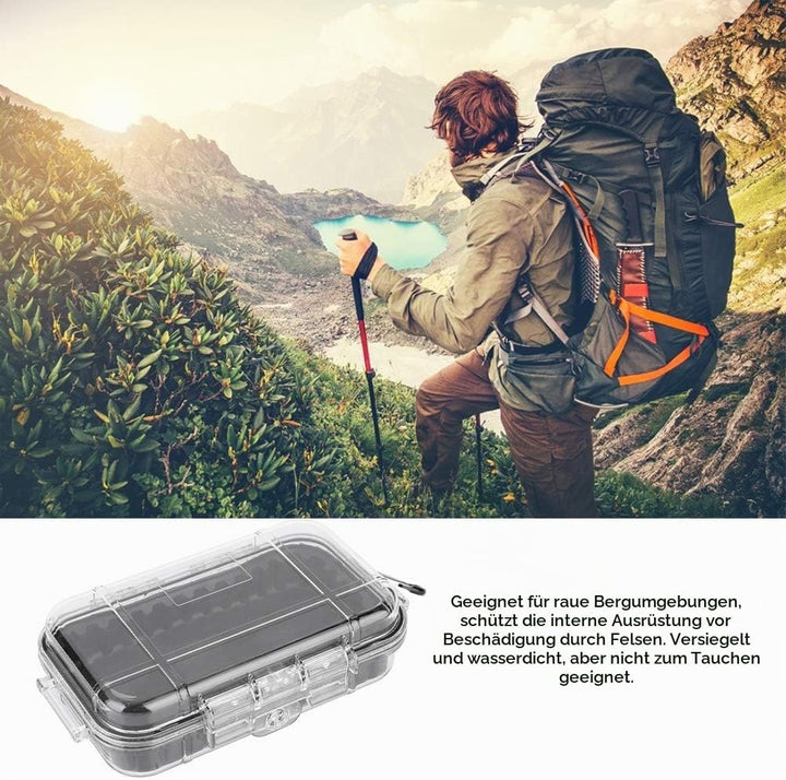 Alomejor Aufbewahrungskoffer Wasserdicht Stossfester luftdichter Carry Box Container für Outdoor Spo