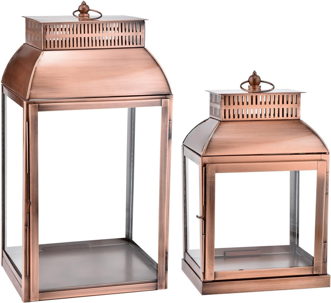 Marrakesch 2er Set Gartenlaterne Laterne 49cm & 34cm | Laternen für Draussen Smilia modern als Garte