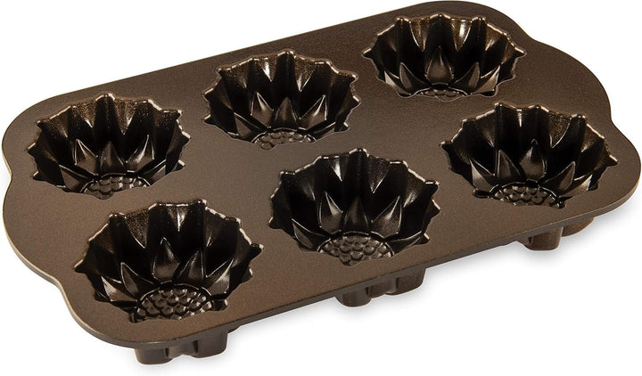 Nordic Ware 564481 Sunflower Kuchenform, 3 Tassen, bronzefarben