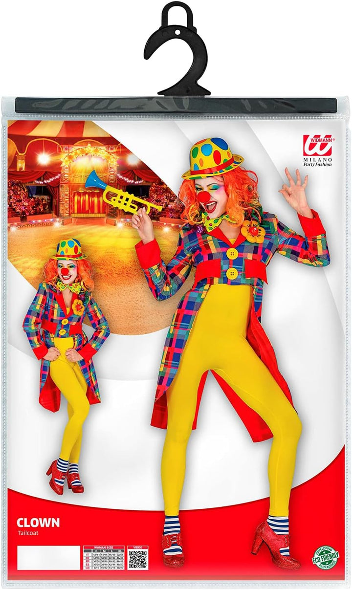 Widmann - Kostüm Clown, Frack, Zirkusdirektorin, Motto-Party, Karneval XL, XL