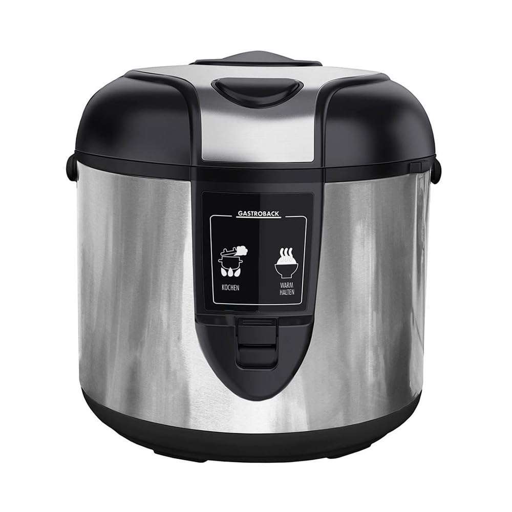 GASTROBACK Design Reiskocher - kein Überkochen - Automatisches Zubereiten von Reis, Basmati, Porridg
