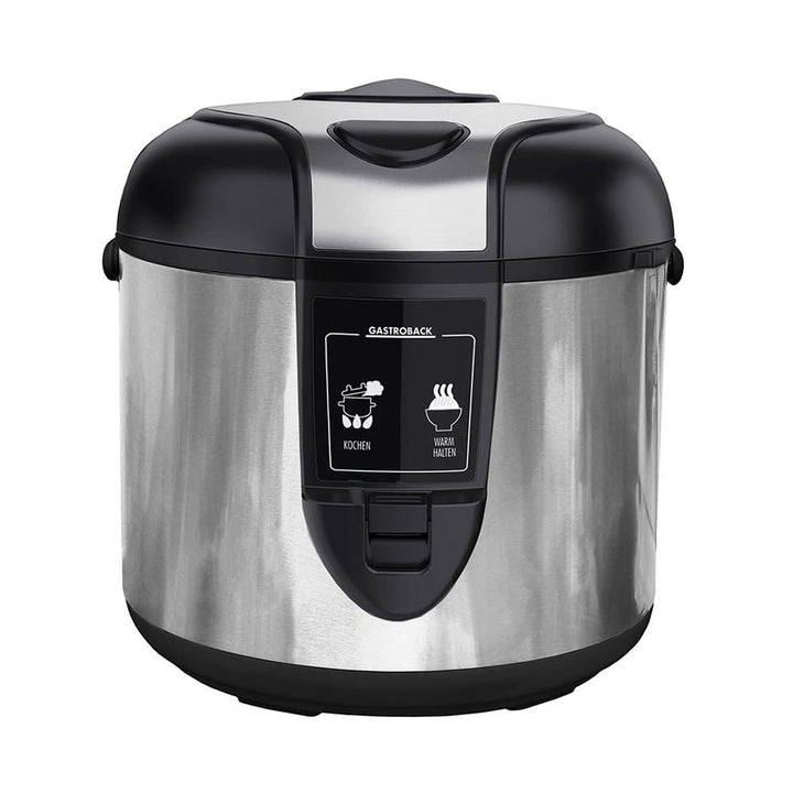 GASTROBACK Design Reiskocher - kein Überkochen - Automatisches Zubereiten von Reis, Basmati, Porridg