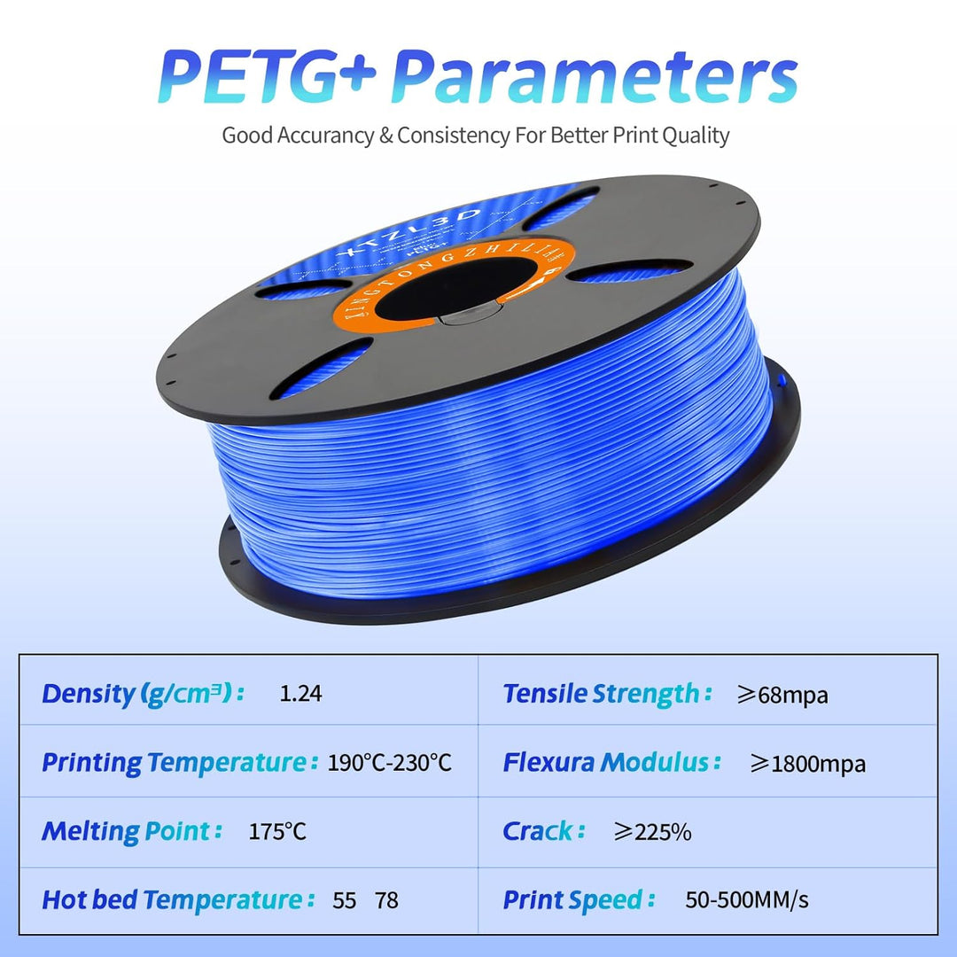PETG Filament 1.75mm, Speedy Printing Filament, Kompatibel mit den meisten 3D Druckern, Massgenauigk