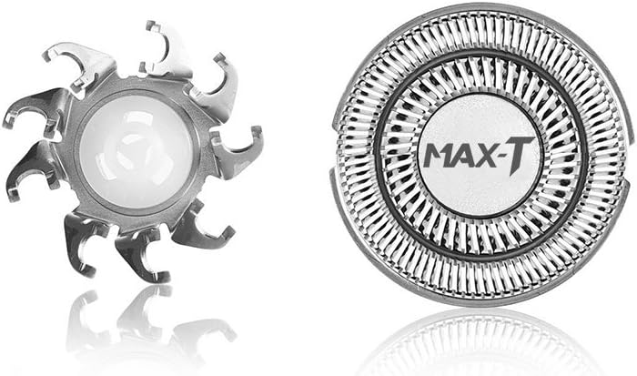 MAX-T Elektrische Rasierer Ersatzscherköpfe nur für MAX-T RM 8101 (Scherköpfe) Weiss, Weiss
