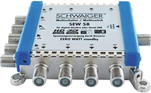 SCHWAIGER SEW58 531 Multischalter (bis zu 8 Teilnehmer, kein Netzanschluss nötig; DVB-T2 geeignet) S