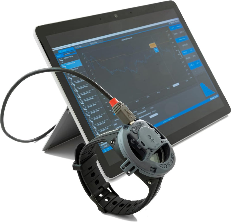 Cressi Unisex-Adult Interface BT Watch Style Computer Schnittstelle, Schwarz, ONE Size