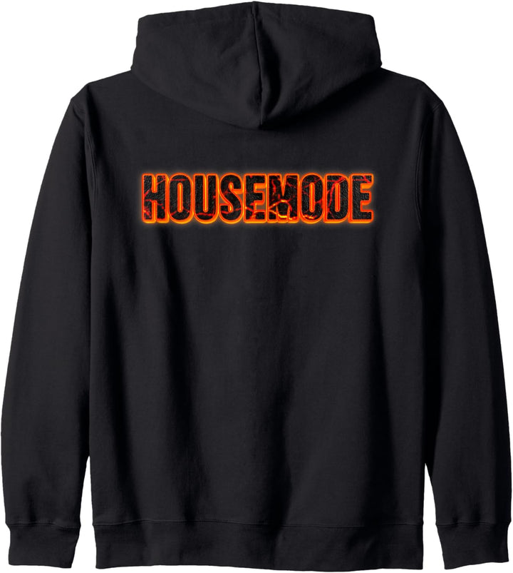 Techno Rave Hous Mode On Fire Lava Housemode Acid House Kapuzenjacke