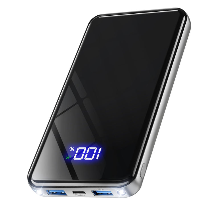 Power Bank 26800mAh, Powerbank 22,5W PD Schnellladefunktion, USB-C Externes Ladegerät mit LED-Displa