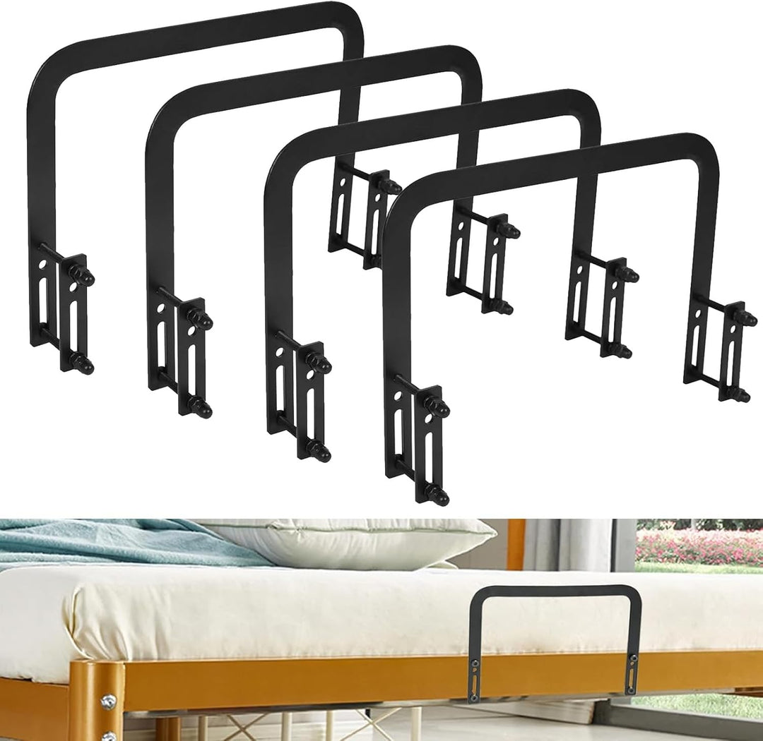 4 Stück Matratzenbügel, Rutschfester Matratzen-Halter, Verstellbarer Matratzenstabilisatoren, Verhin