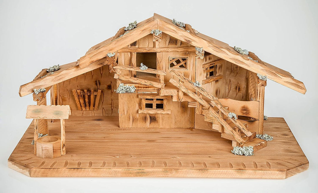 Holz und Gartentrends Weihnachtskrippe Krippe Krippenstall Weihnachten Weihnachtskrippen Tischkrippe