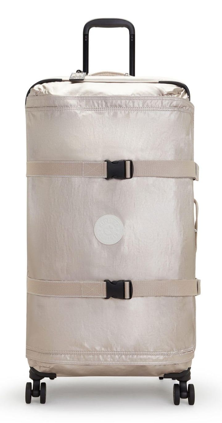 Kipling Spontaneous LRollen-Koffer 360° mit Elastische Träger Metallic Glow, Metallic Glow