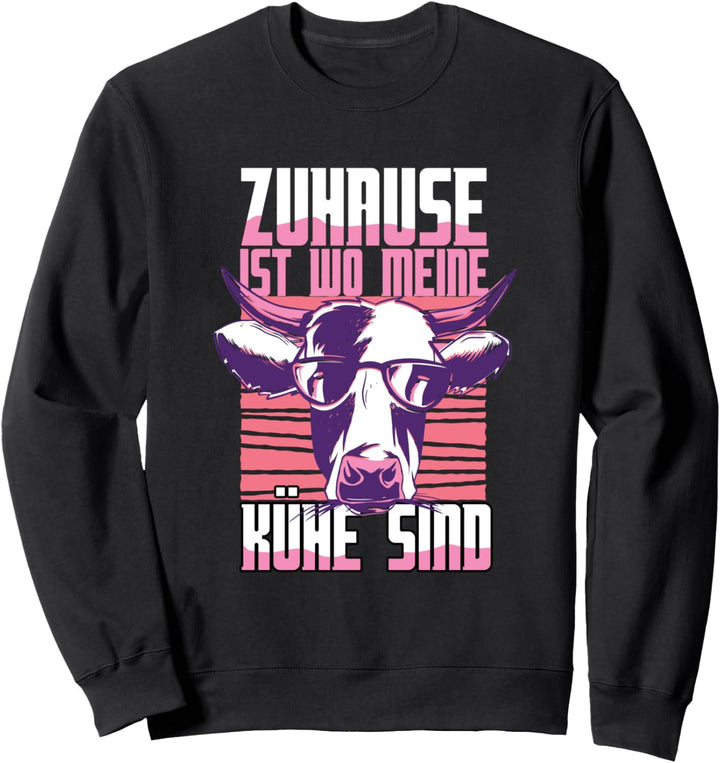 Kühe Bauernhof Landwirt Landwirtin Bäuerin Kälber Geschenk Sweatshirt