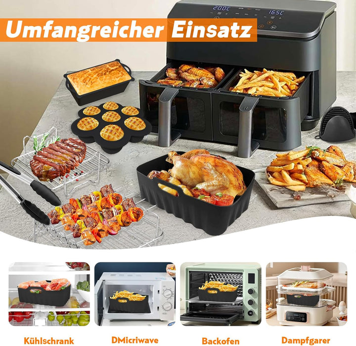 Ninja Heissluftfritteuse Zubehör, Airfryer Zubehör für Ninja Foodi Max Dual Zone Heissluftfritteuse