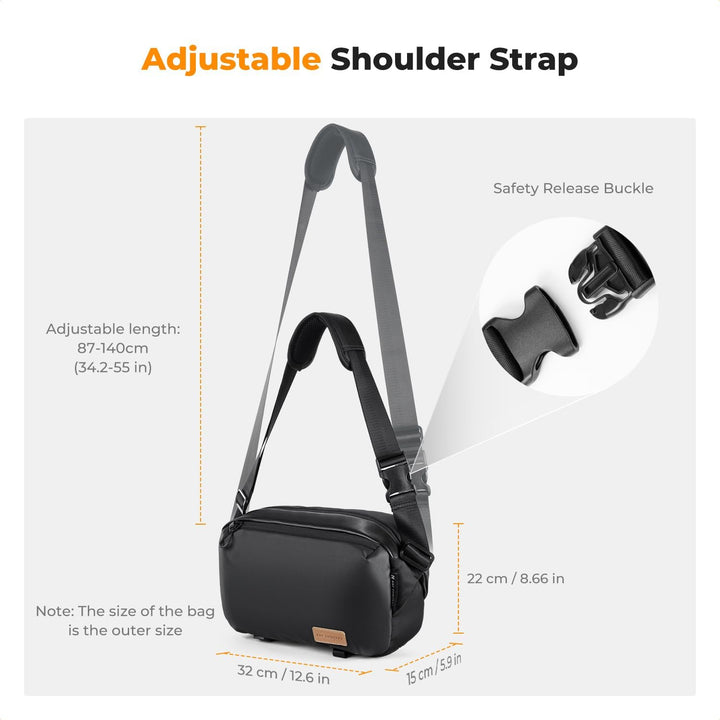 K&amp;F Concept Kamera-Rucksack, Schultertasche, quadratische Tasche, Taschen für Fotografen, Kamera-Rec