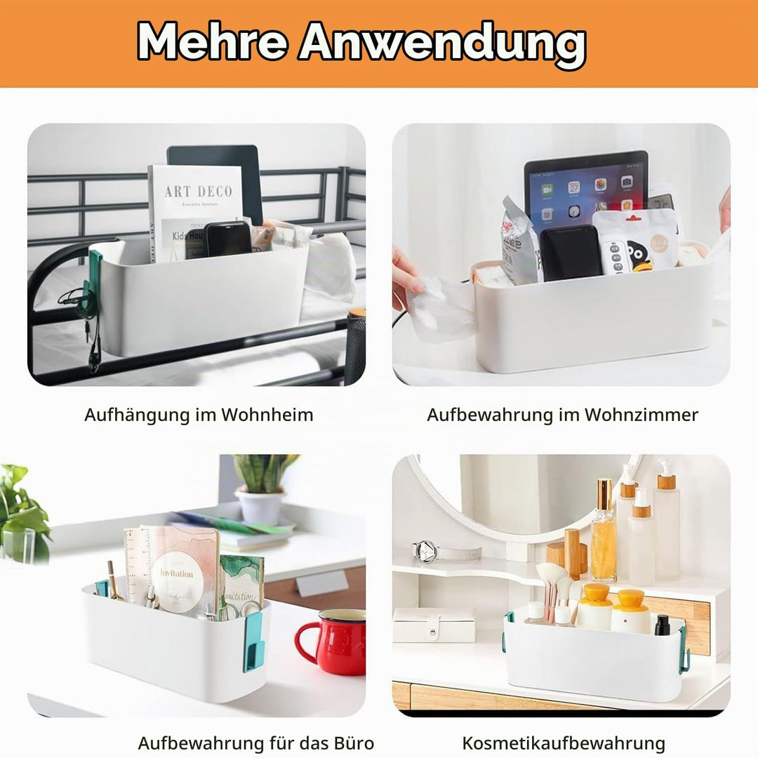 2 Stück Bett Organizer Zum Einhängen, Hängebett Organizer Aufbewahrungskorb, Nachttisch Bett Bettabl
