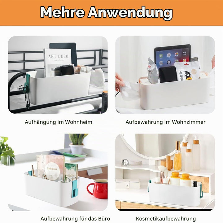 2 Stück Bett Organizer Zum Einhängen, Hängebett Organizer Aufbewahrungskorb, Nachttisch Bett Bettabl