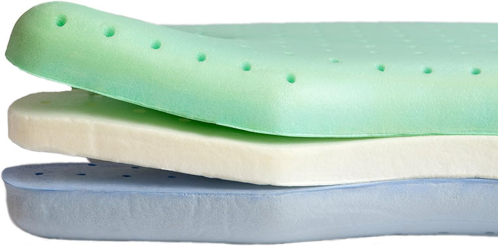 Best in Rest Memory Foam, Gedächtnisschaum, Memory Schaum, CPAP Kissen mit Grüntee-Duft (mittlere Fe