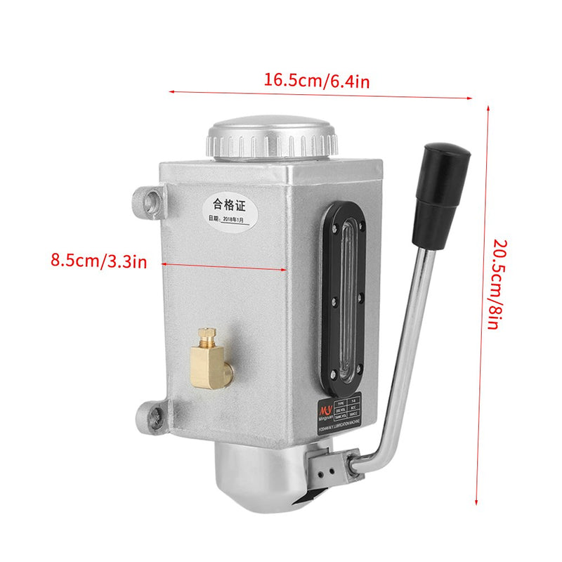 1 STÜCK Manuelle Schmierölpumpe Metallschmiersysteme Ölpumpe Doppelauslass 500CC CNC 4mm für Stanzma