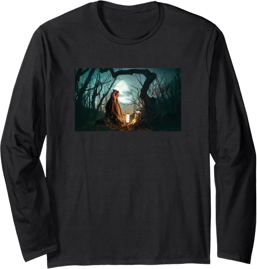 Star Wars: The Mandalorian Ahsoka Grogu Jedi Ways Panel Langarmshirt