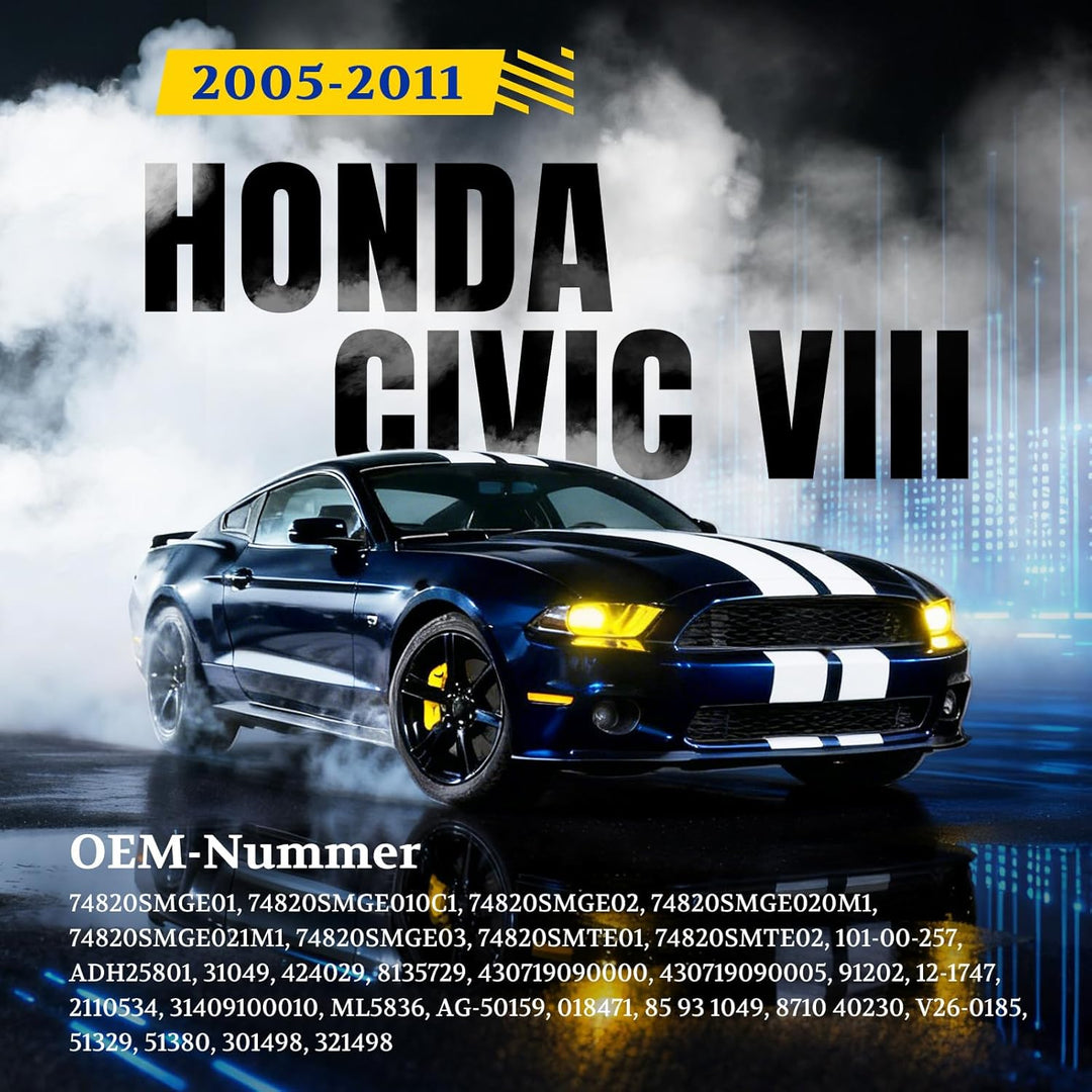 Arana 2x Gasdruckfeder Heckklappendämpfer Kofferraum Kompatibel mit HONDA CIVIC VIII 2005-2011 Hatch