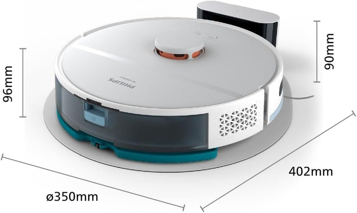 Philips Homerun Serie 2000 2. Gen: 2-in-1 Saug- und Wischroboter, 6.000pa Saugkraft, 130 Minuten Lau