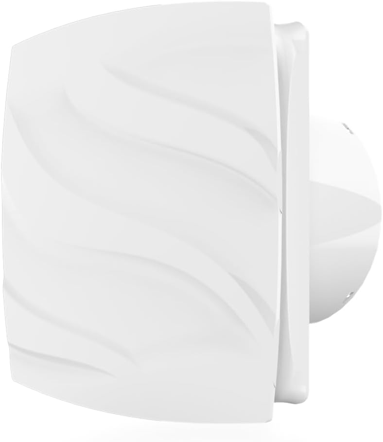 Vlano ALTO Badlüfter, WC Ventilator, Standard, Quick-Fix System, ohne Bohren, 100 mm oder 120 mm, 95