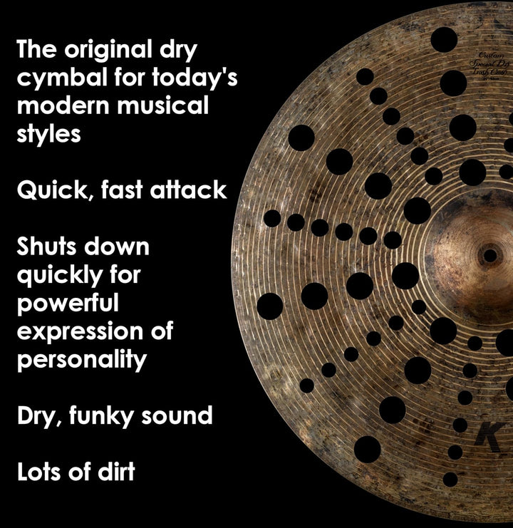Zildjian K Custom Series - 21" Special Dry Trash Crash Cymbal 21 Zoll Special Dry Trash Crash, 21 Zo