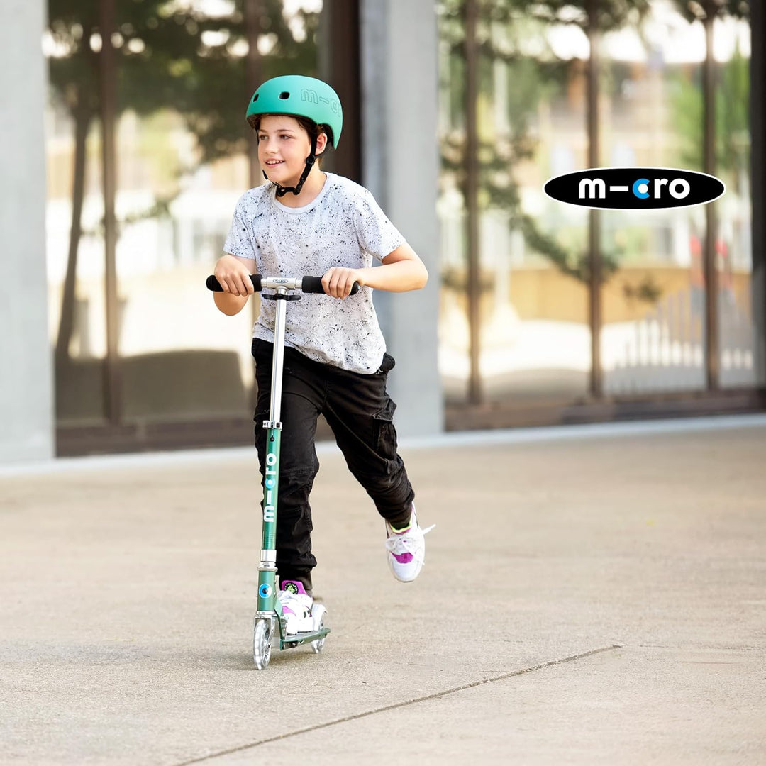 micro™ Sprite LED Kinder Kinderscooter | Cityroller mit LED-Rollen | klappbar und Lenker höhenverste